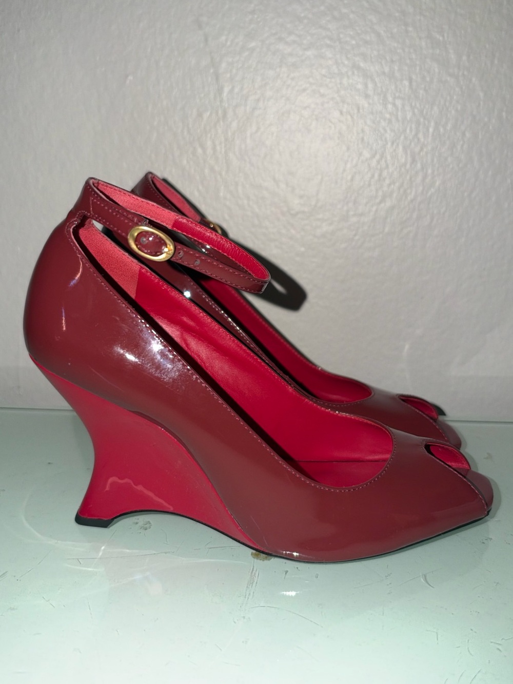 Reformation X Camille Row Cherry Wedge